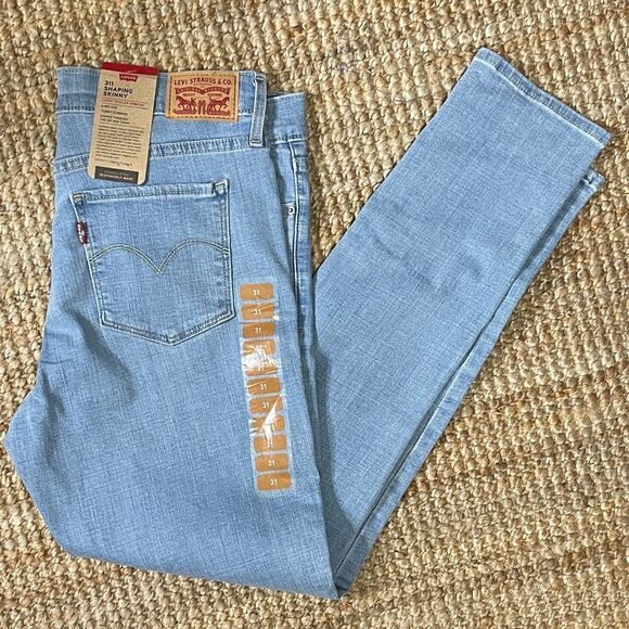 Levi's 311 Mid Rise Shaping Skinny Jeans Size 31 - Picture 4 of 6